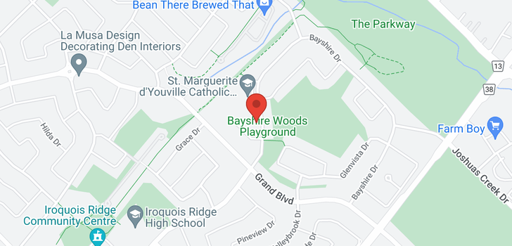 map of 1327 BAYSHIRE DR